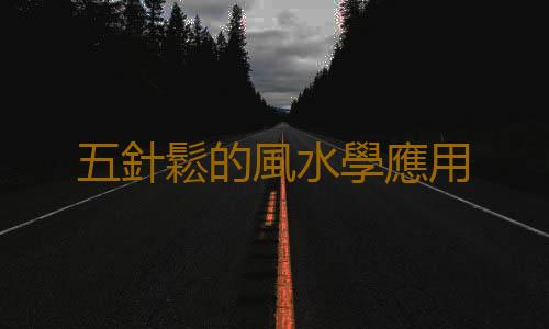 五針鬆的風水學應用